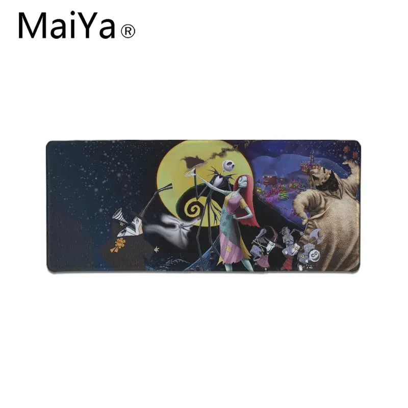 MaiYa Кошмар перед Рождеством резиновый игровой коврик для мыши Настольный коврик скорость/контроль версия большой игровой коврик для мышки с Аниме Коврик для мыши - Цвет: Lock Edge 30x60cm