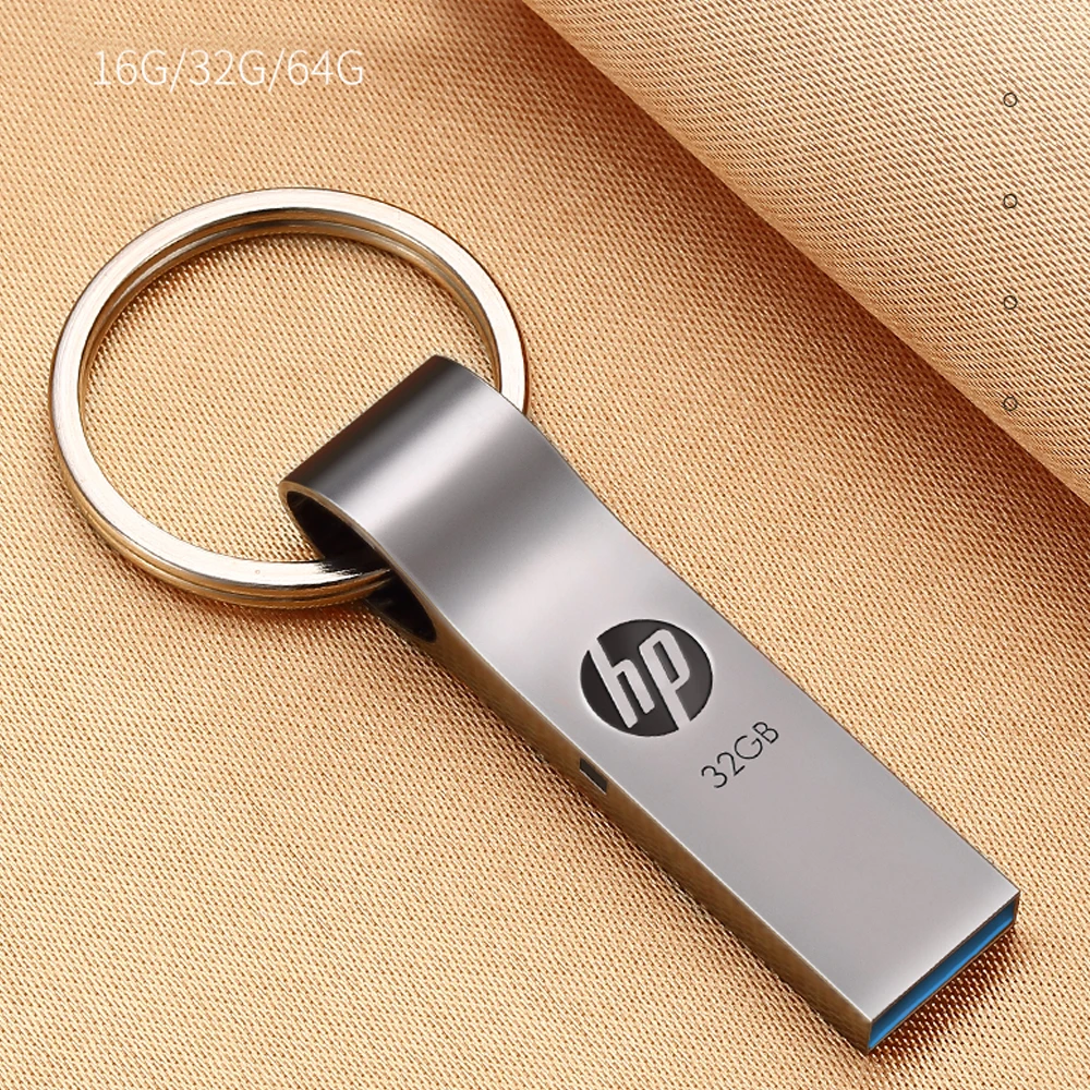 Hp мини металлический флеш-диск usb 2,0 64GB 32GB 16GB брелок Flashdrive Портативный usb Pendrive Memory Stick хранения флэш-диск