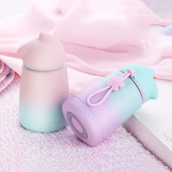 

Cute Cat Cup Stainless Steel Kid bottle For Water Thermo Mug Thermal Vacuum Flask Child Tumbler