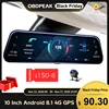 Retrovisor DVR con cámara de salpicadero y GPS para coche, Dashcam con grabación automática, Dashcam, GPS, Android 8,1, 10 