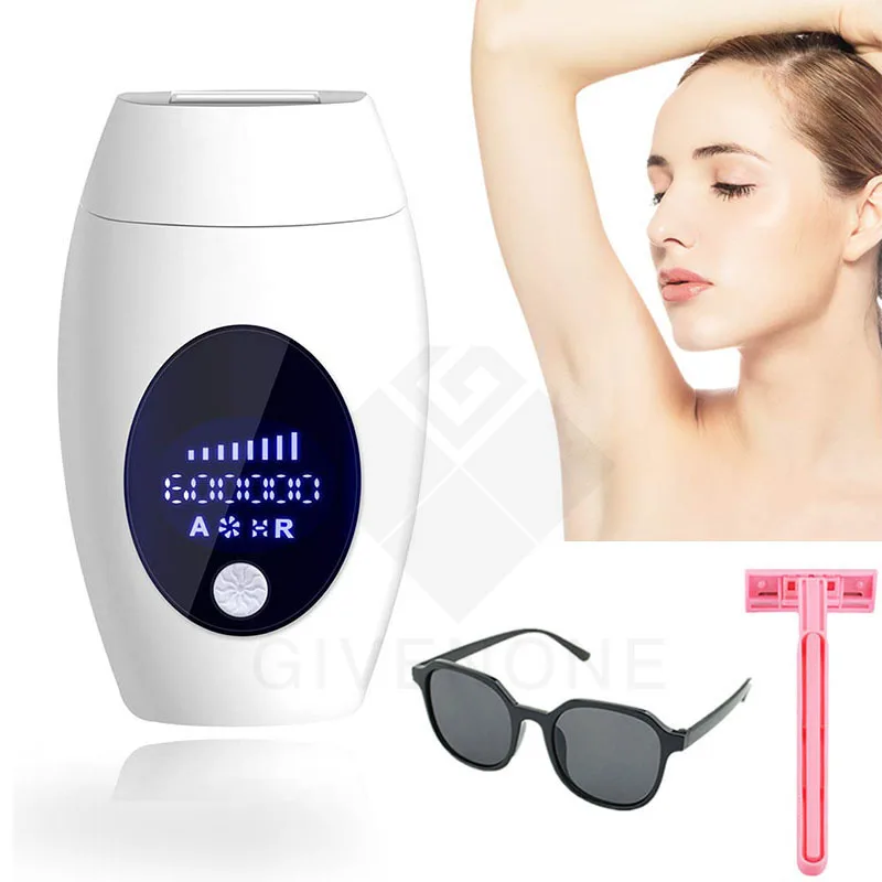 

600000 Flash Laser Epilator Permanent Laser Body Hair Remover New LCD Display IPL Electric Painless Mini Hair Removal Machine