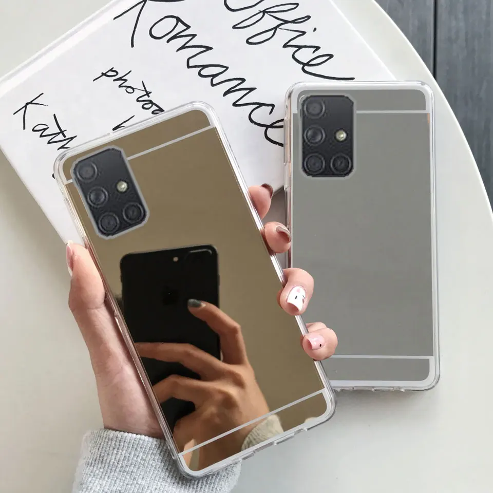 Чехол с зеркальной поверхностью для samsung Galaxy A50 A40 A30 M10 M20 S10 плюс S10E S8 S9 Note 9 8 A7 A6 A8 J4 J6