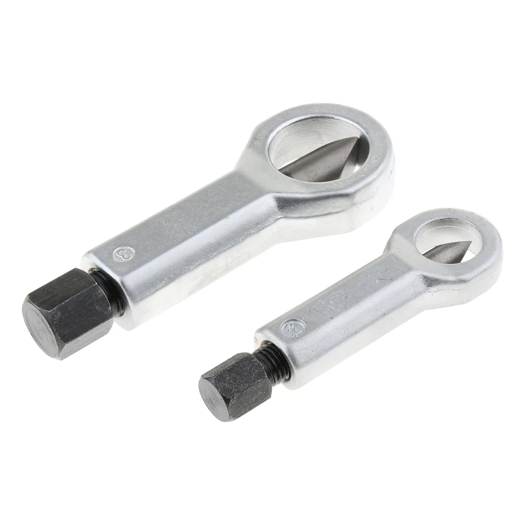 

2PCS Set Nut Splitter Cracker Remover Cutter, Hardened steel cutters and forged grips for strength and durability