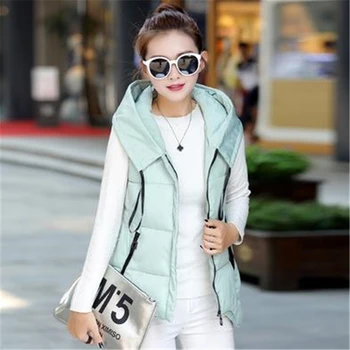 

Woman Spring Plus Size Hooded Down Jackets Female Autumn Oversized Down Parkas Women Winter Down Vests Lady Warm Down Outerwear