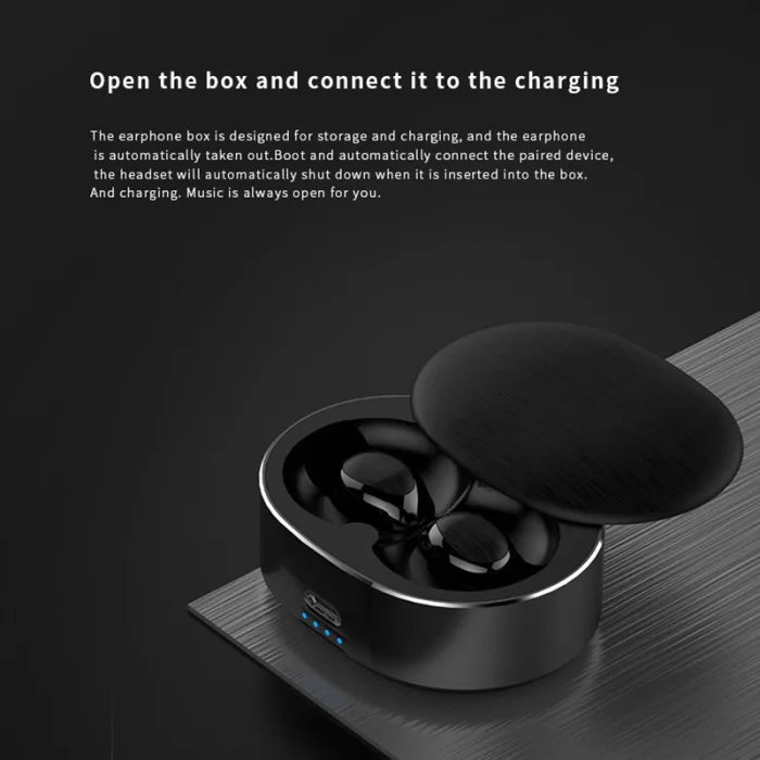 Bluetooth наушники TWS в ухо невидимые спортивные стерео беспроводные наушники с зарядкой Pod OUJ99