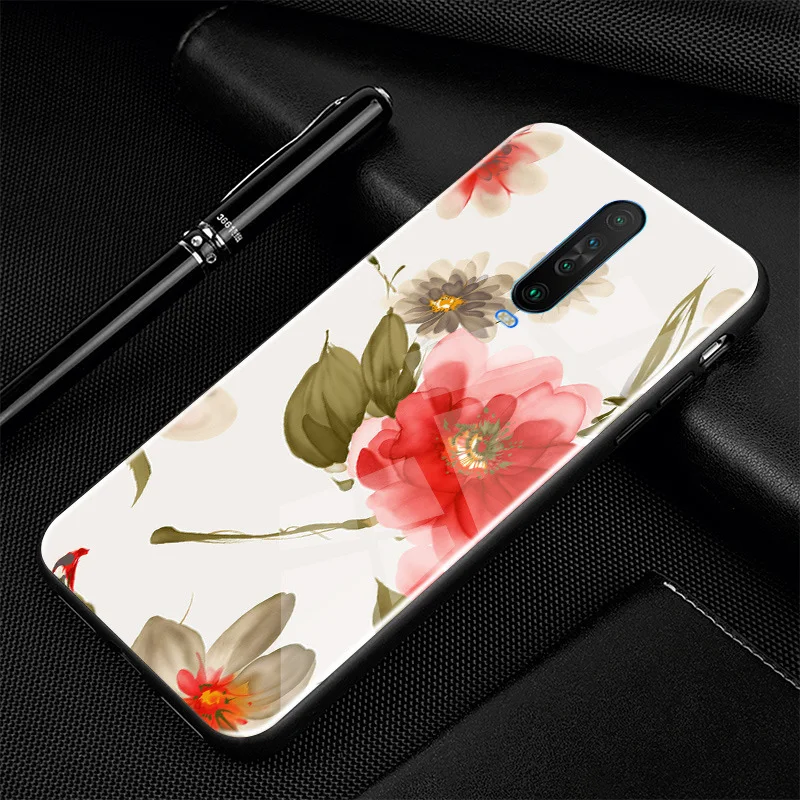 18 Для Xiaomi Redmi K30 чехол PC Пластиковый стеклянный чехол для телефона черный ТПУ бампер чехол для Xiaomi Redmi K30 чехол Redmi K30 K 30 Pro 5G - Цвет: 18