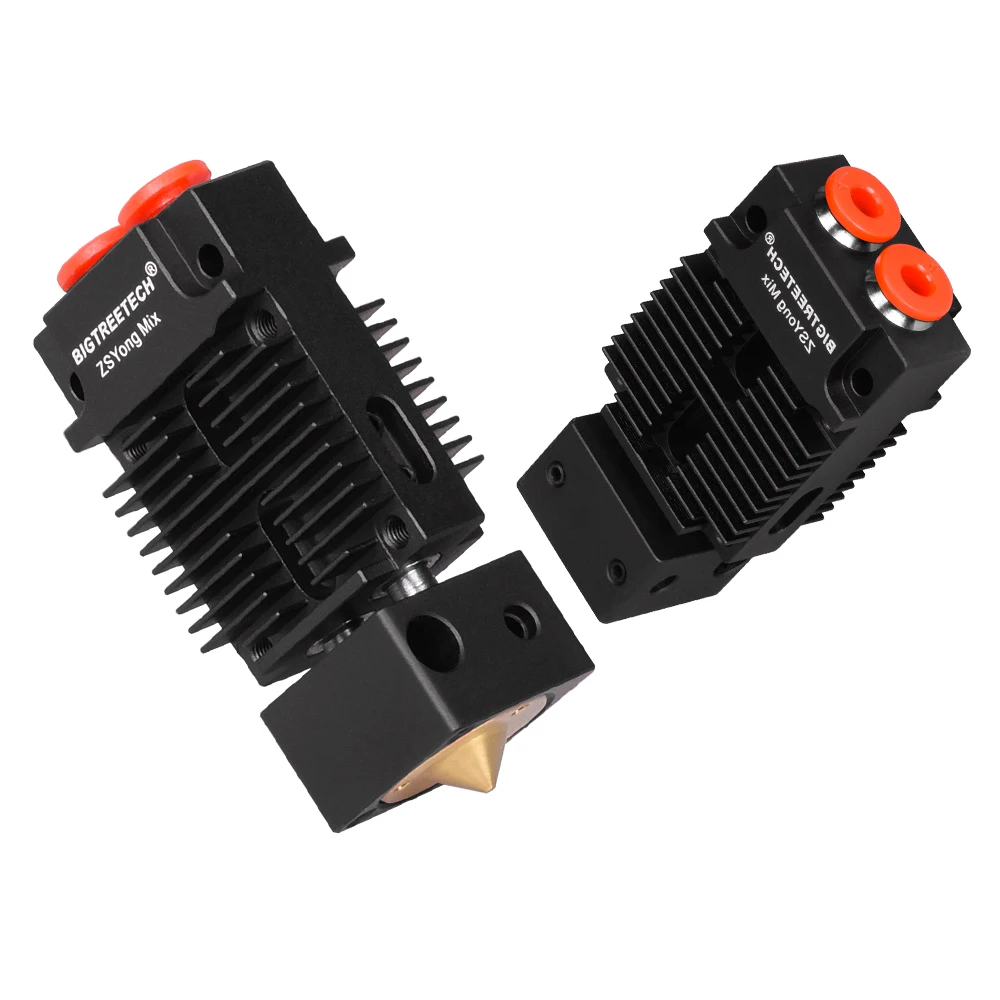BIGTREETECH 2 в 1 из смешанный Цвет экструдер 12 V/24 V нагреватель 3D-принтеры Запчасти Hotend J-head 1,75 мм нити для Titan MK8