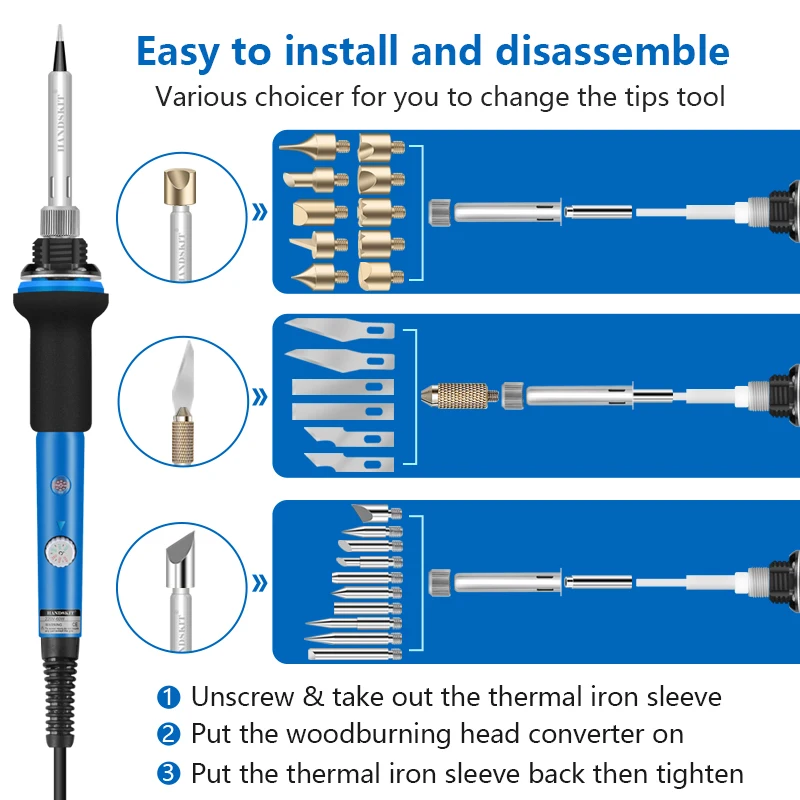 Wood Burning Kit,burner Tool,carving Pyrography Pen & Hollow  Template,wood-burning Kits Adults Beginners For Wood,leather,gourd -  Electric Soldering Irons - AliExpress