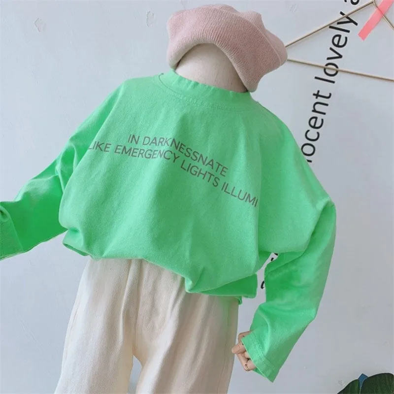 Boys Girl T-shirt Long sleeve 2024 Luxury Design Warm Spring Autumn Cotton Baby Kids Tops Christmas Children Clothing