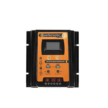 

12V 24V Heat Dissipation Overcharge Protection 30A 50A 70A Solar Charge Controller Intelligent Panel Battery Regulator Dual USB