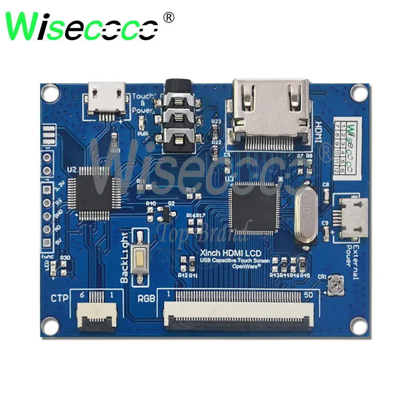 Wisecoco lvds Аудио hdmi интерфейс сенсорный драйвер платы Поддержка 2 к 4 к источник сигнала Поддержка Android Linux системы