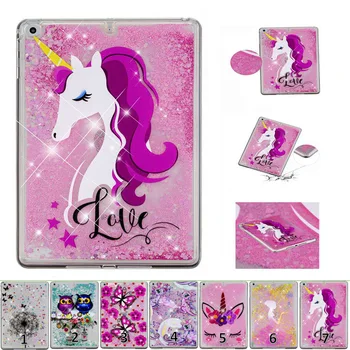 

Soft TPU Quicksand Shell Case For Apple ipad 9.7 2017 2018 Smart Cover for ipad Air 1 2 iPad 5 6 9.7 inch tablet case+Film+Pen