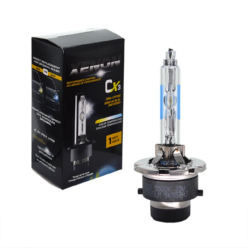 HCDLT 2PCS High Bright Metal Claw 35W 55W D2S Xenon HID Lamp Lights 5500K D4S Car Headlight Bulb D2 D4 For ES350 GS350 RX350 (1)