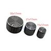 5pcs Black Aluminum Alloy Potentiometer/Encoder Knobs Switch Caps 30/21/15 x 17mm Half Shaft Plum Shaft ► Photo 3/4