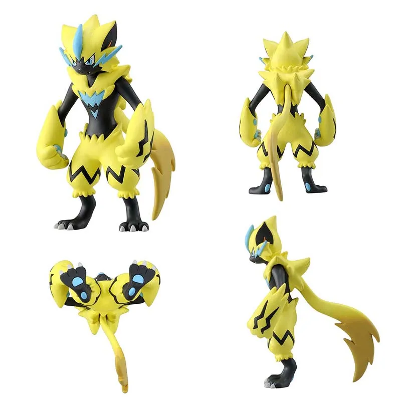 Takara Tomy, с рисунком в виде покемона модная спортивная Lycanroc Heracross Solgaleo Zeraora фигурка игрушки аниме-конструктор с фигурками из м/ф “Покемон” подарки для детей