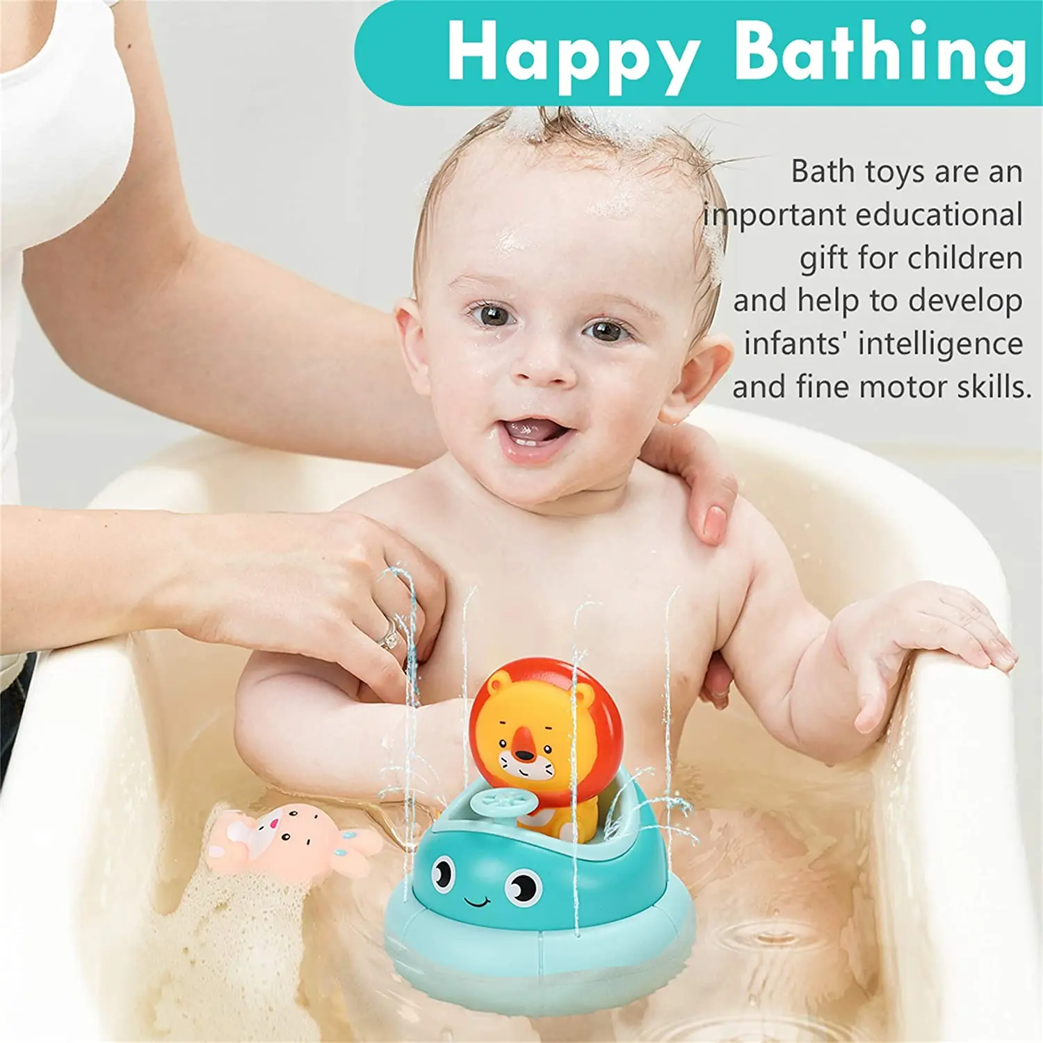 Jouets De Bain Pour B B Et Enfant En Bas Ge Avec Jet D Eau Forme Jpg