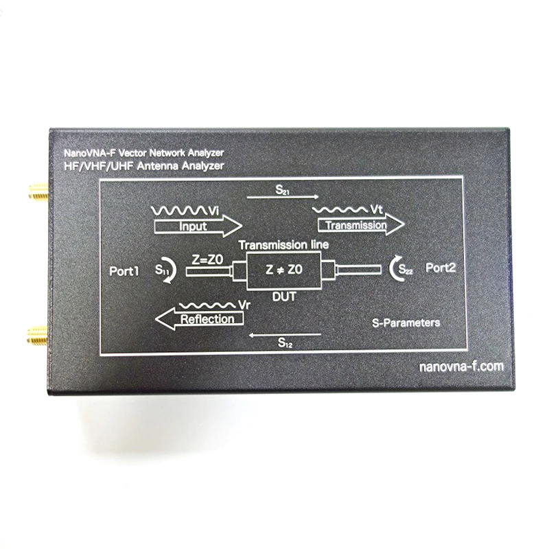 Новейший векторный сетевой анализатор NanoVNA VNA HF VHF UHF антенный анализатор коротковолновой 4,3 дюйма 50 k-1 ГГц встроенный аккумулятор