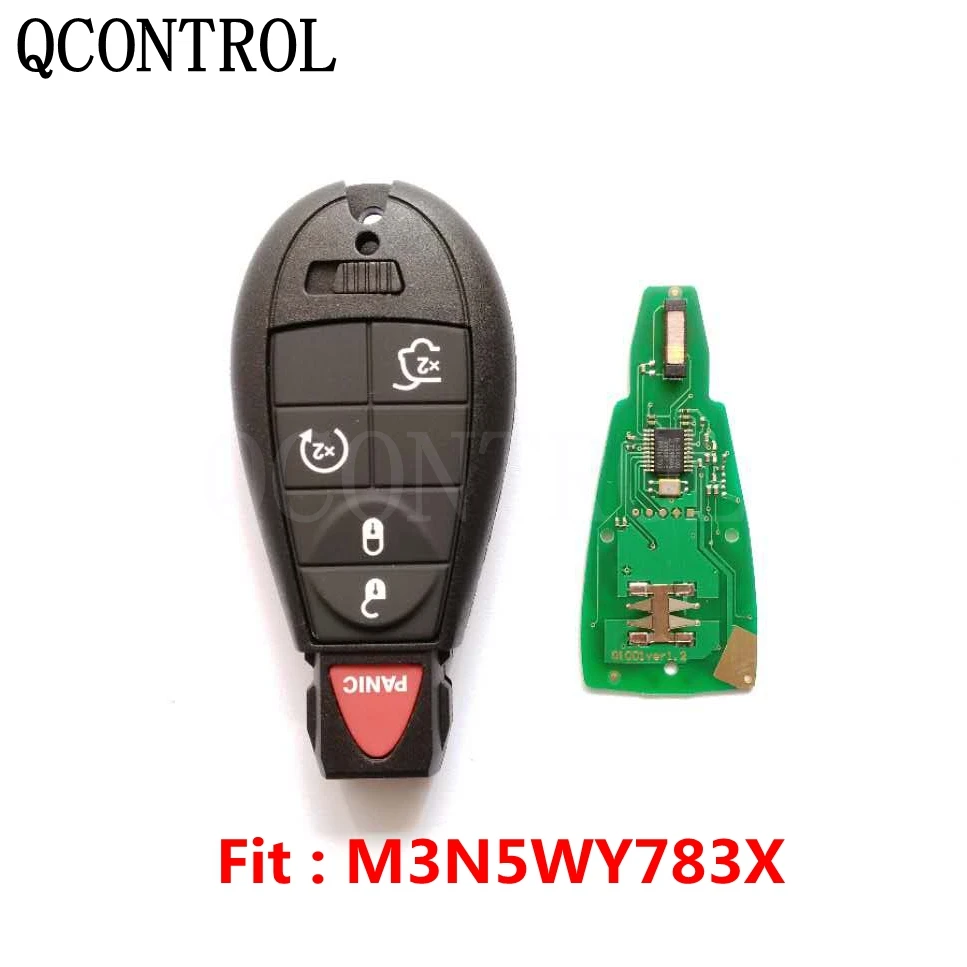 QCONTROL дистанционный умный ключ с интегрированным чипом ID46 для JEEP Commander Grand Cherokee