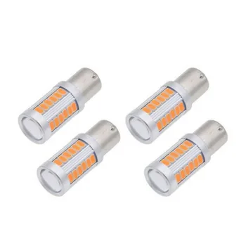 

Stop Car LED Lights Brake Backup Reverse BAY15D 33SMD Replacement Lamps Set