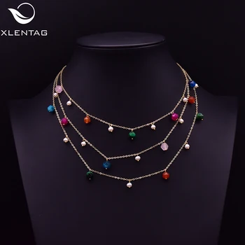 

XlentAg Natural Oval White Pearls Choker Necklaces Women Statement Pink Pearl Pendant Anime Wedding Gifts Luxury Jewelry GN0218