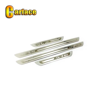 

For Skoda Octavia A7 2013-2020 Car Accessories Ultra thin Anti-Scratch Door Sill Scuff Plate Car Styling Welcome Pedal Sticker