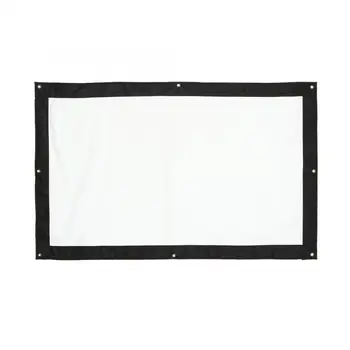 

60/72/100/120/150 Inch 16:9 Indoor Outdoor Projection Screen Curtain Projector Matte White Lightweight and folding Screen