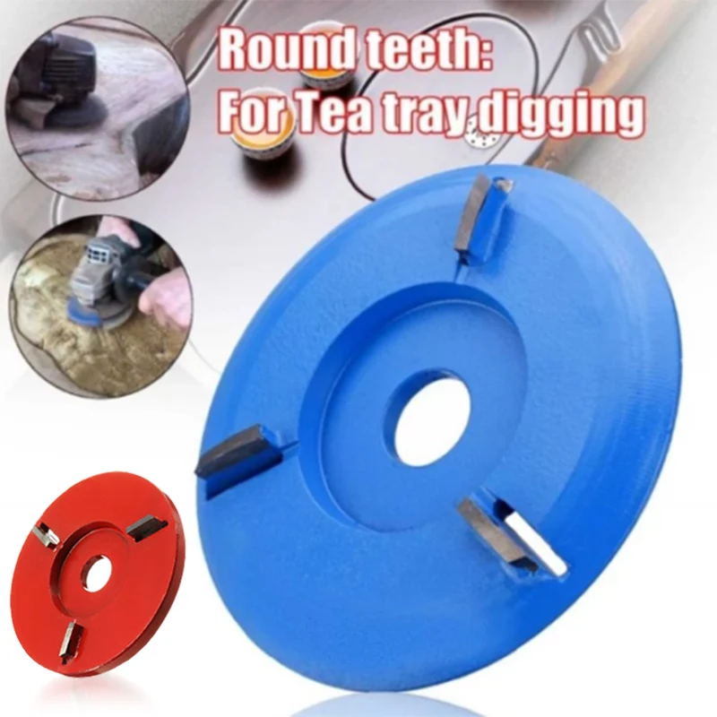 

Wood Carving Disc Woodworking Engraving 4-tooth Milling Cutter for 16mm Aperture Angle Grinder LE66