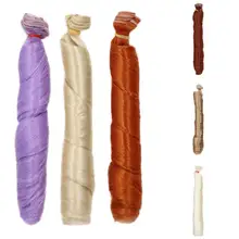 100 см сплошной цвет длинные кудрявые девушки кукла Наращивание волос DIY косплей парик