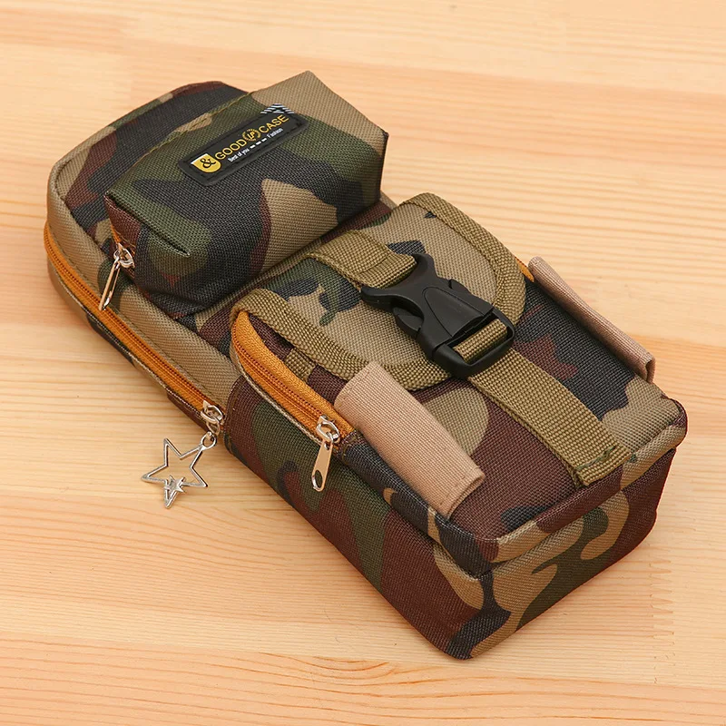 Creative Camouflage Canvas Pencil Case