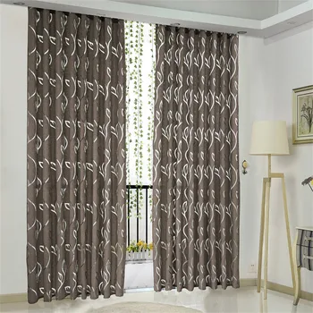 

1 Pcs Vines Leaves Tulle Door Window Curtain Drape Panel Sheer Scarf Valances Curtains For Living Room Cortinas Para La Sala