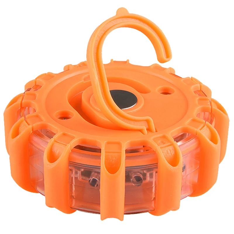 1pc LED Road Flares Lights Emergency Disc Safety Light Flashing Roadside Beacon Warning Light Car Safty Goods