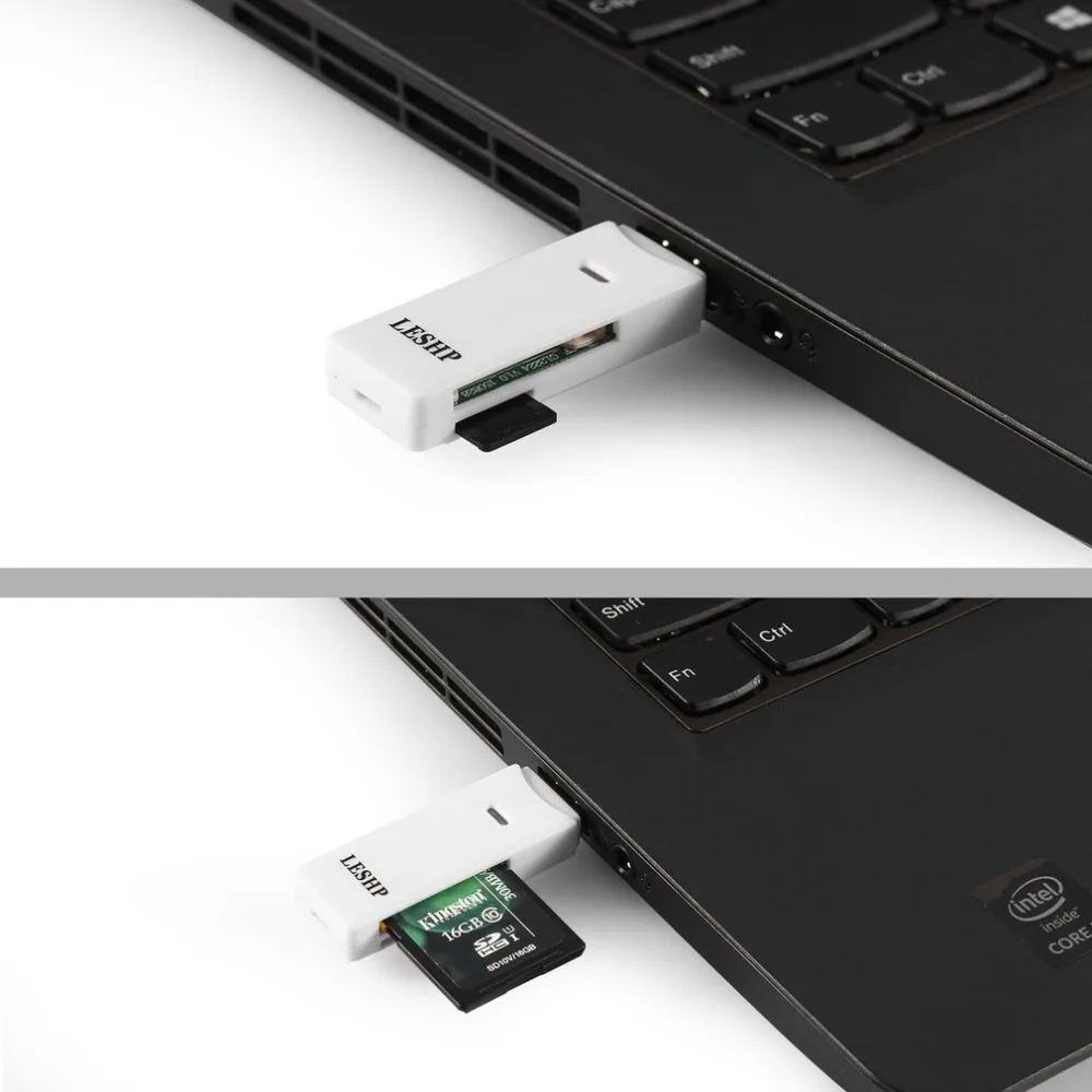LESHP ультра тонкий Удобный для переноски Antiselismic термостойкость USB 3,0 кардридер для sd-карты карта SM