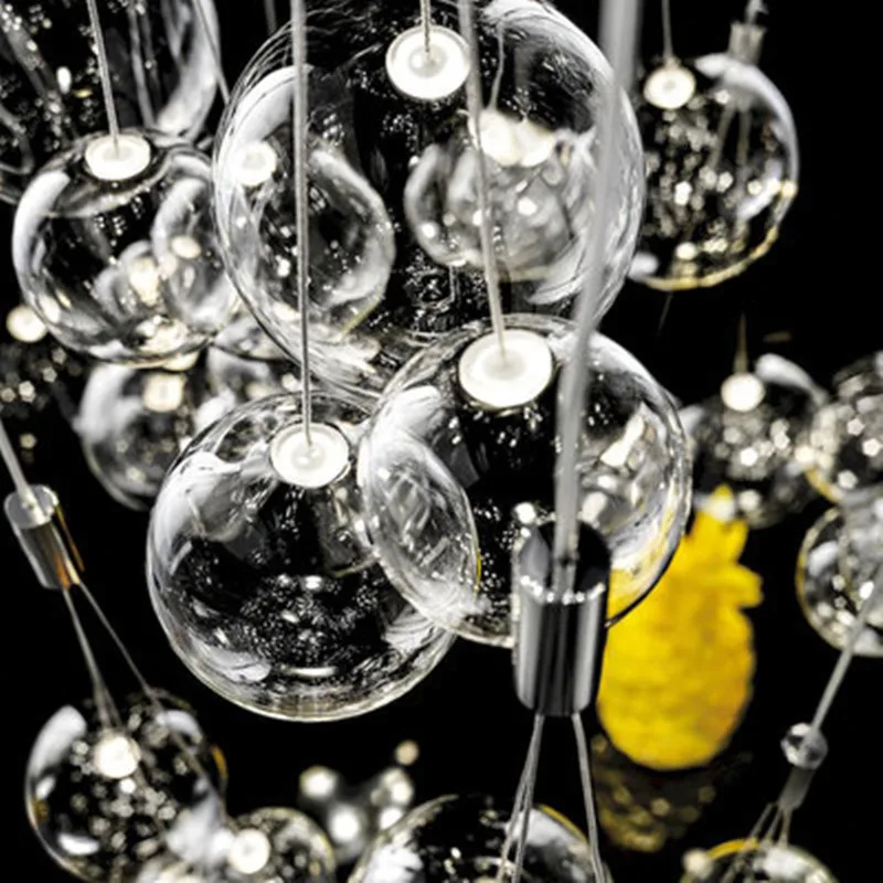 Подвесной светильник из скандинавского стекла с пузырьками, светильник s, подвесной светильник для столовой, гостиной, спальни, лофт, домашний декор, подвесной светильник