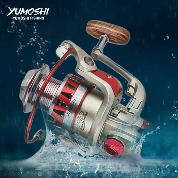 

Yumoshi reel Molinete Carp Fishing Reel Spinning Fishing reels metal spool reel1000-7000 Feeder Carretilha de pesca DF