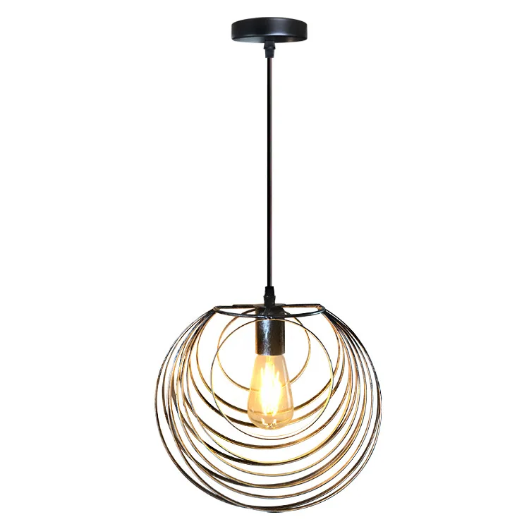 Американская креативная металлическая люстра в форме птичьей клетки стиле