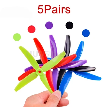 

5Pairs KINGKONG 5040 4 Blades Propeller 5 Inch Dynamic Balance Paddle Violence Resistant Prop for FPV RC Drone QAV250