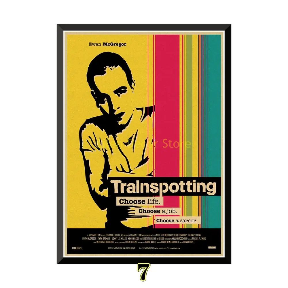 T2 Trainspotting Movie Ewan McGregor Movie Silk Canvas Poster 12x18 32x48 inch