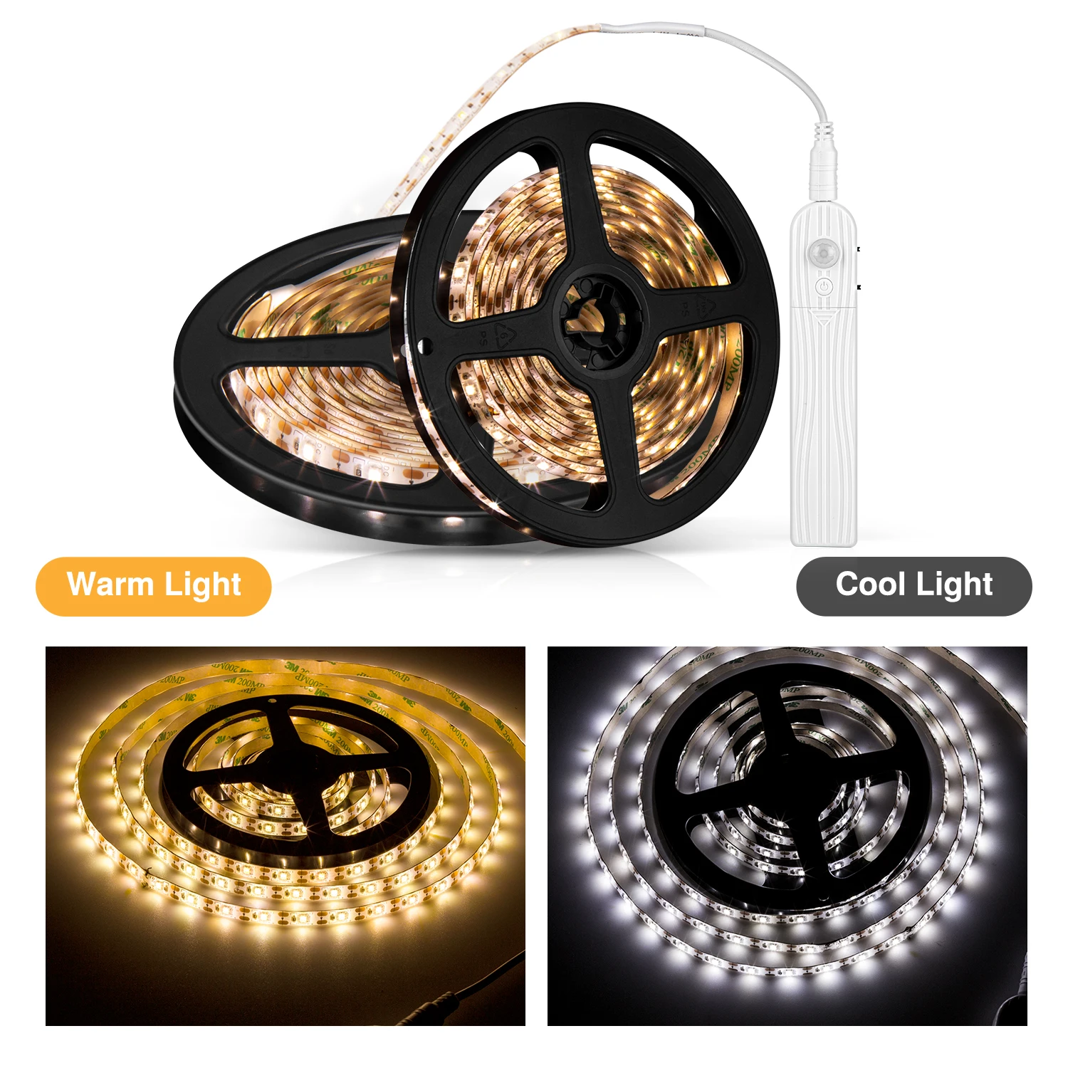 LED Strip Body Induction Lamp with Dc Battery Box Intelligent Low Voltage 5V Waterproof Light