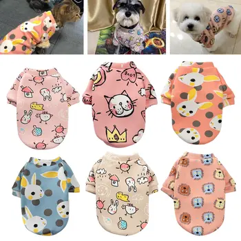 

Cute Print Small Dog Hoodie Coat Winter Warm Pet Clothes for Chihuahua Shih Tzu Sweatshirt Puppy Cat Pullover Dogs Clothing ^