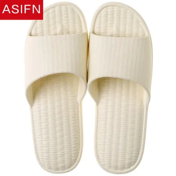 

ASIFN Women Slippers Home Bathroom Eva Plastic Summer Slippers Male Deodorant Soft Bottom Couple Chaussures Femme Indoor