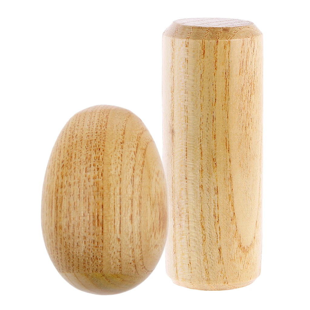 Maracas Shaker Barrel And Egg Shaped Wooden Rattle Percussion Instrument