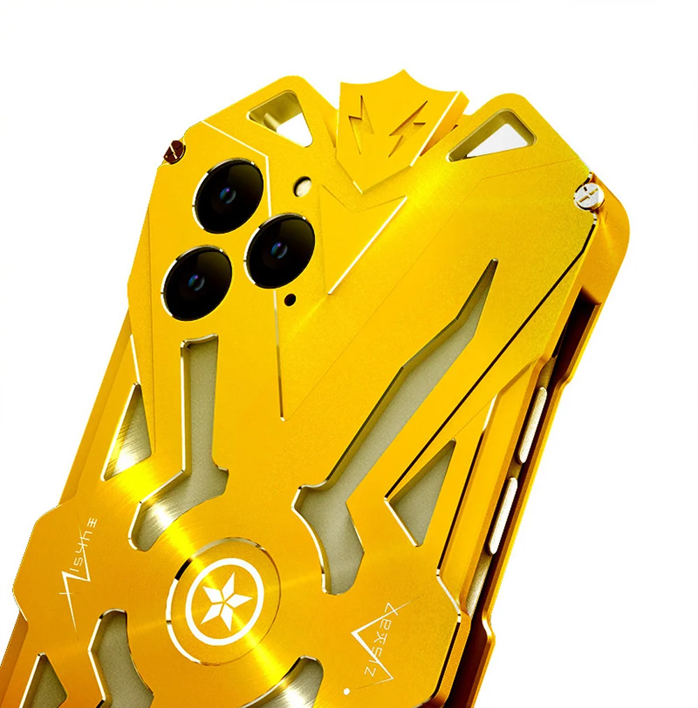 Роскошный Алюминиевый металлический корпус чехол Fundas для iPhone11 iPhone 11 Pro 11pro Max чехол противоударный защитный чехол Корпус