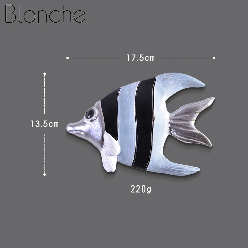 Blonche морская рыба настенные украшения креативные настенные поделки гостиная кухня детская комната ресторан спальня коридор домашний декор