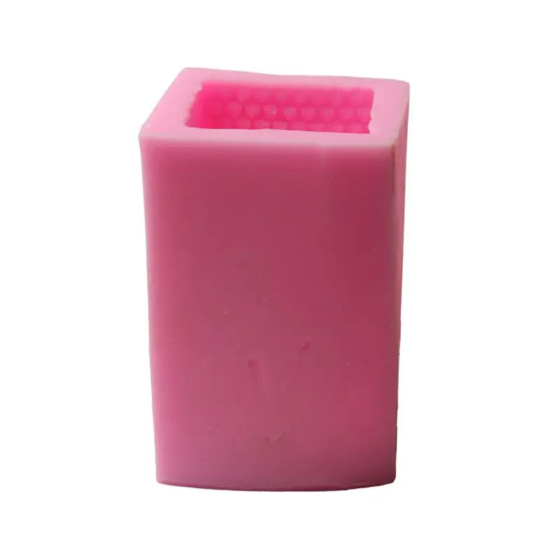 3D Лотос силиконовые Арома свечи Плесень мыло глина решений «сделай сам» Торт Шоколад выпечки - Цвет: Square