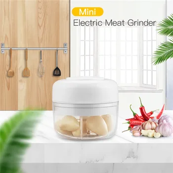 

Mini Multifunction Garlic Masher Electric Meat Grinder USB Rechargeable Powerful Vegetable Fruit Milkshake Smoothie Blender 50