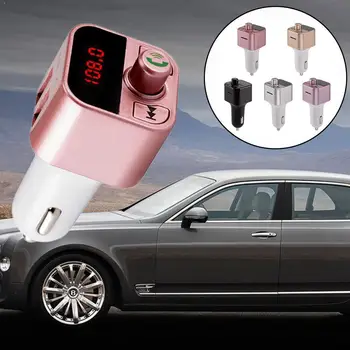 

Bluetooth FM Transmitter Handsfree Calling Car Kit Ad Music MP3 Car USB Wireless U2K4 Bluetooth Charge Car Receiver Player U8A4