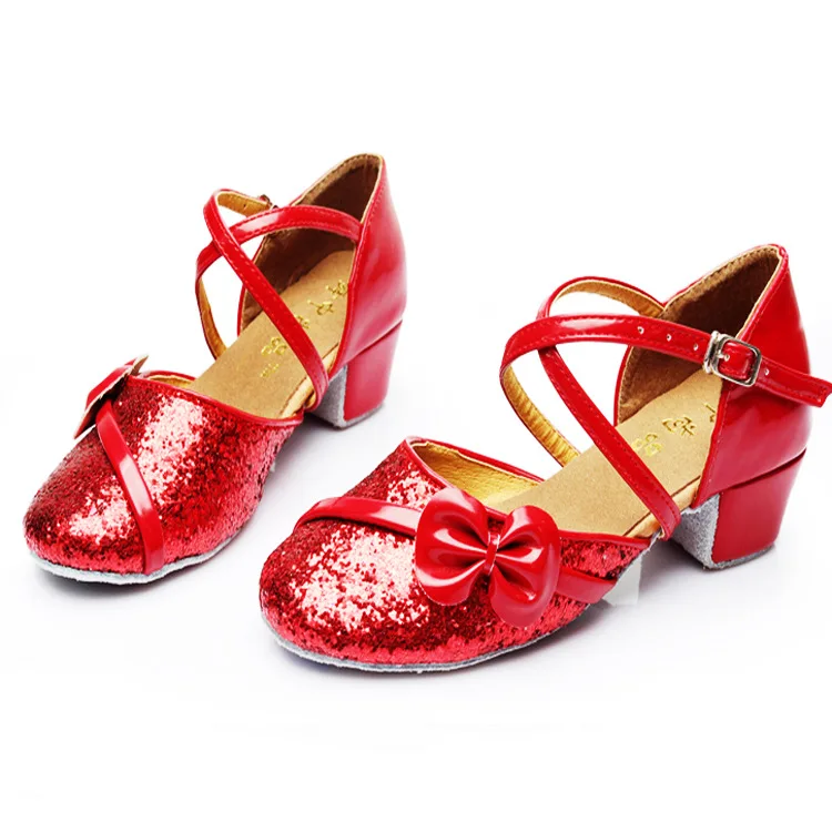 

Korean-style Fashion Women's National Standard Dance Shoes Children Modern Dancing Shoes Girls Modern Shoes Children Latin Dance