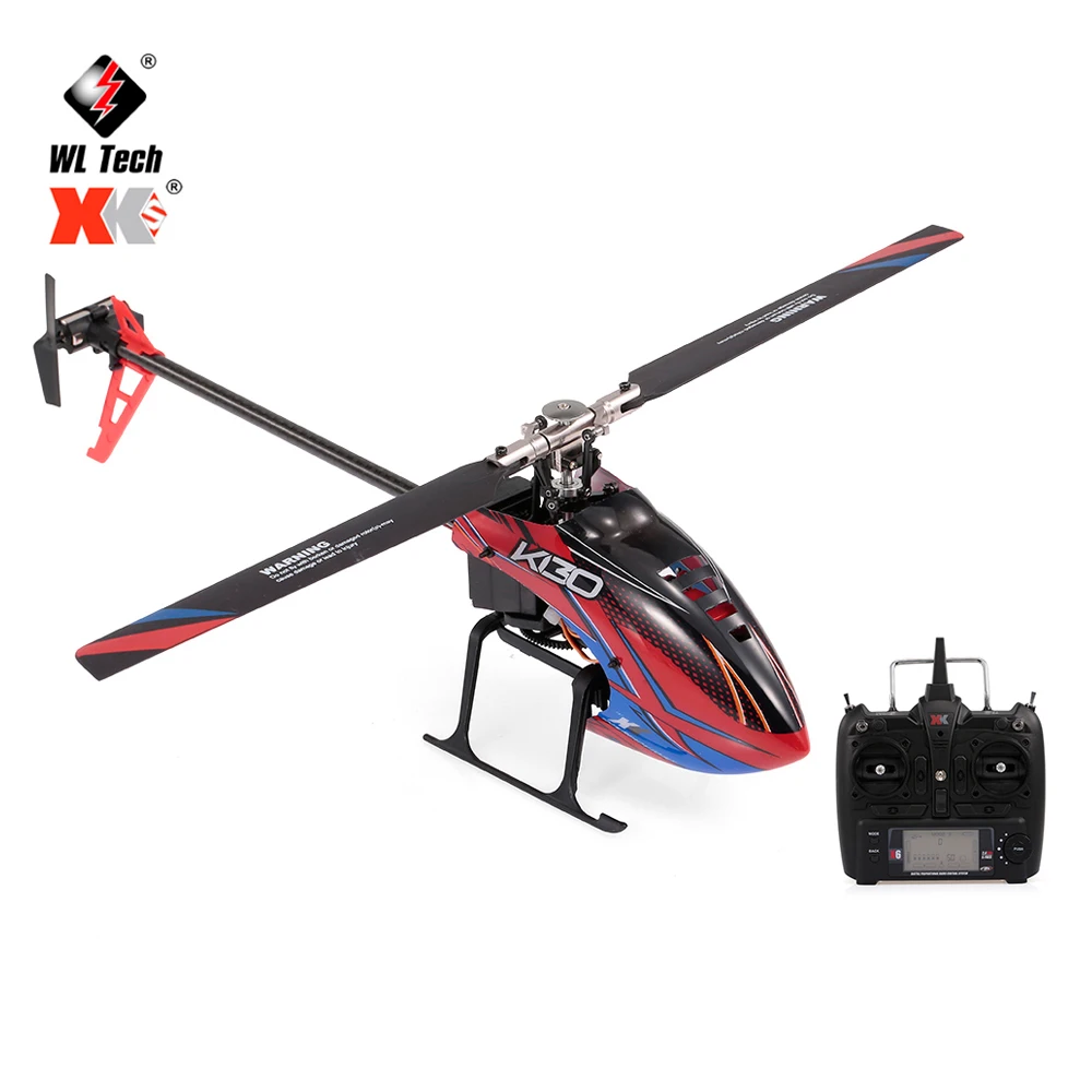 WLtoys XK K130-B Радиоуправляемый вертолет с бесщеточным двигателем 3D6G Flybarless S-FHSS трюк вертолет 3 батареи пульт дистанционного управления для детей