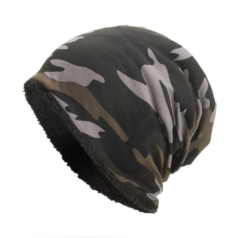 Мужская осенняя и зимняя шапка, мужской нейтральный шарф, камуфляжная Тактическая Военная Балаклава, армейская камуфляжная кепка, тонкая хлопковая кепка - Цвет: BK