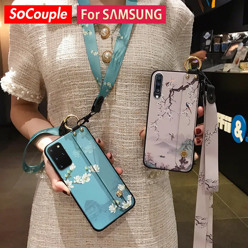 Чехол для телефона SoCouple с ремешком на шею и держателем Samsung Galaxy